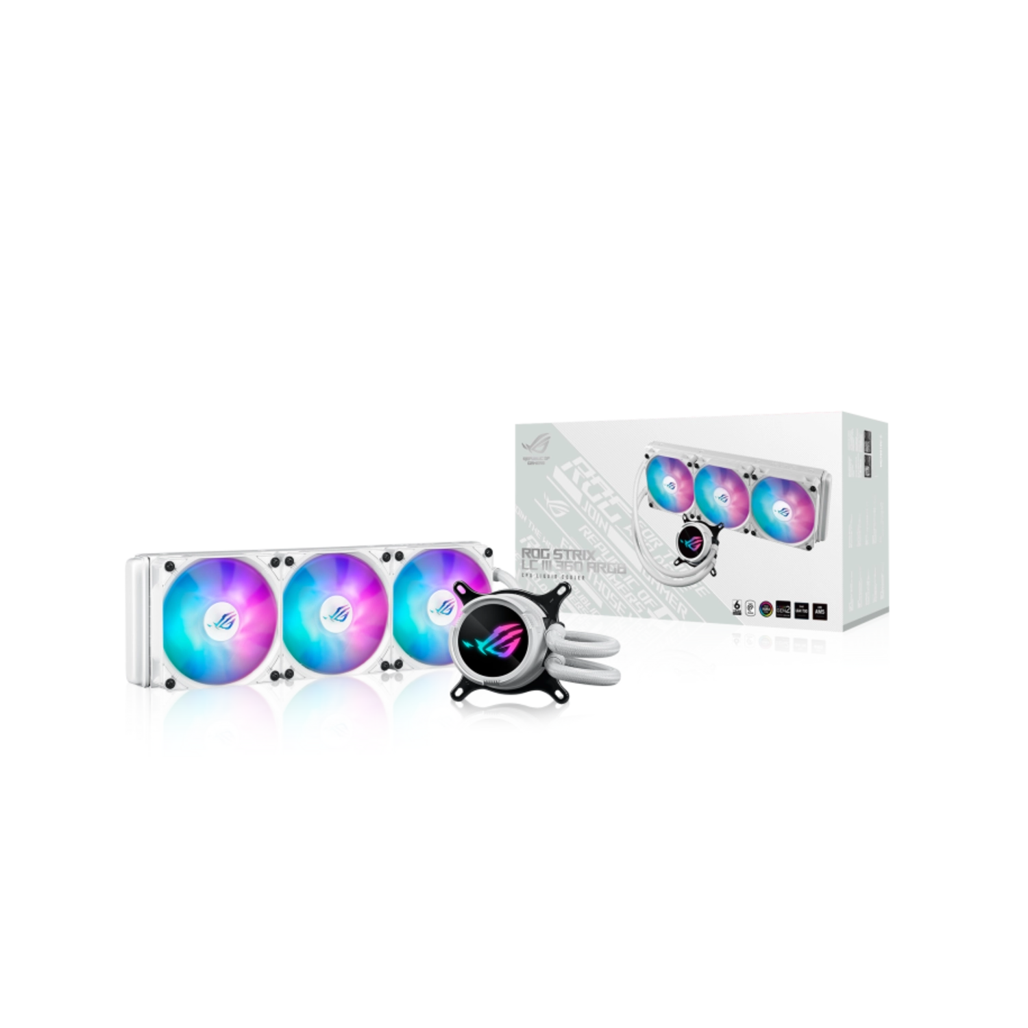 Water Cooler Asus Rog Strix Lc Iii 360 Argb Wht