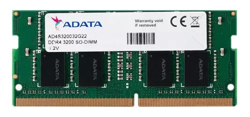 Memoria Sodimm Adata 32Gb Ddr4 3200Mhz (Ad4S320032G22- Sgn)