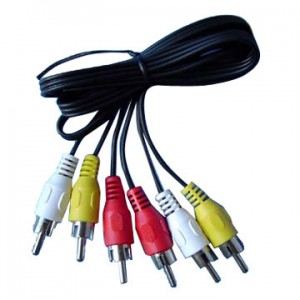 Cable B329 megalite 3 rca a 3 rca Audio Video 1.5 mts.