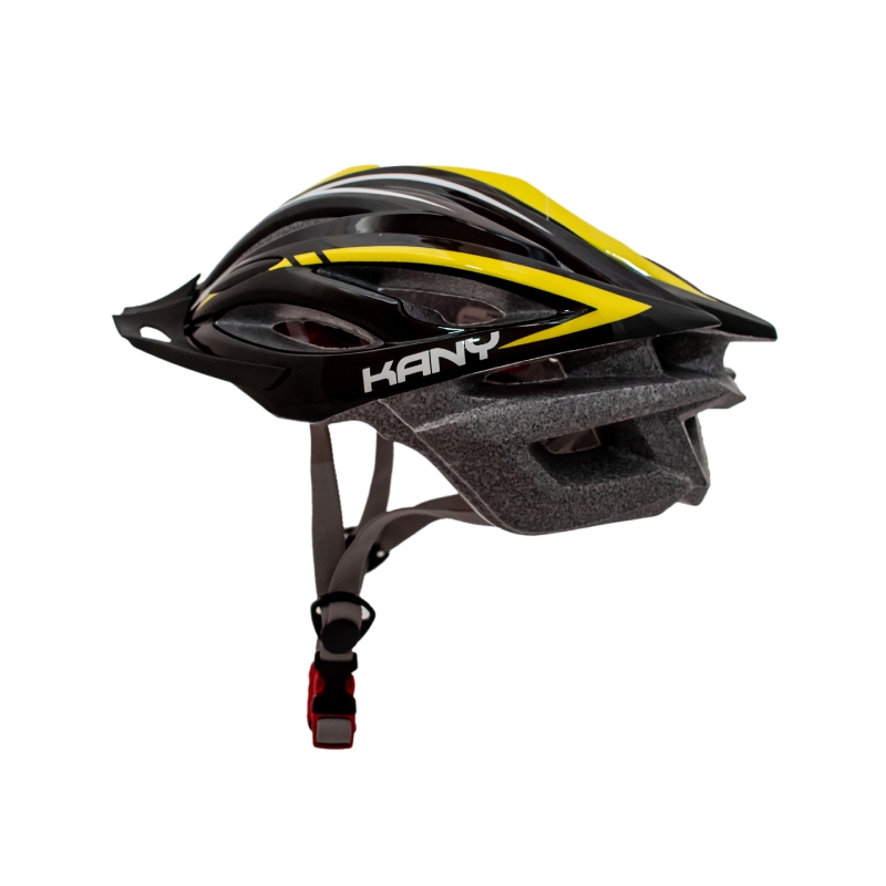 Casco Kany Mtb - Talle L - Color Negro Y Amarillo