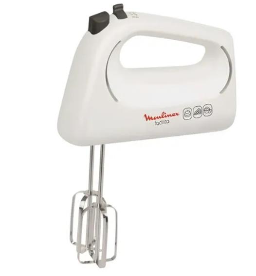 Batidora De Mano Moulinex Facilita - 400W 3 Vel Blanca (Hm1531A0)