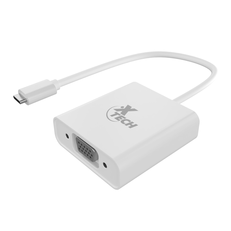 Adaptador Xtech Usb Tipo C Macho A Vga Hembra (Xtc-551)