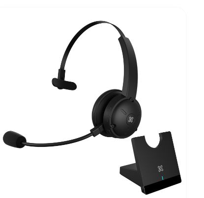 Headset Klipxtreme Crystalcom Pro C Vol-Mic Wireless- Bluetooth Cbase Carga (Kch-905)
