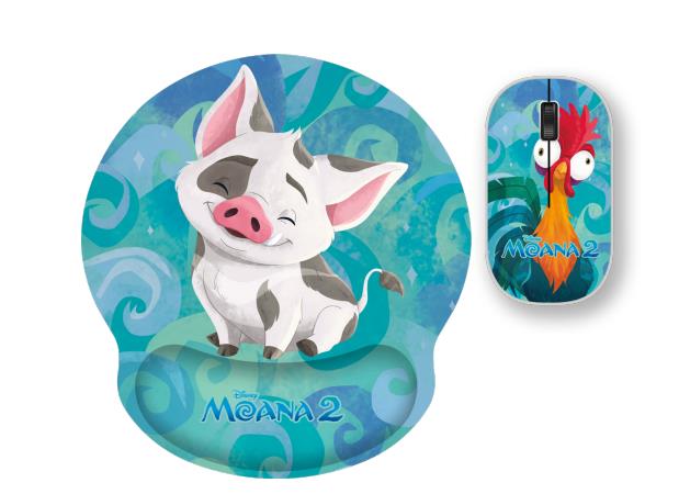 Combo Xtech Mouse Y Pad Mouse Edicion Moana (Xtm-Dkt4Mo)