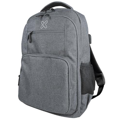 Mochila Klipxtreme Stendal 156 Gris C Usb  (Knb-577Gr)