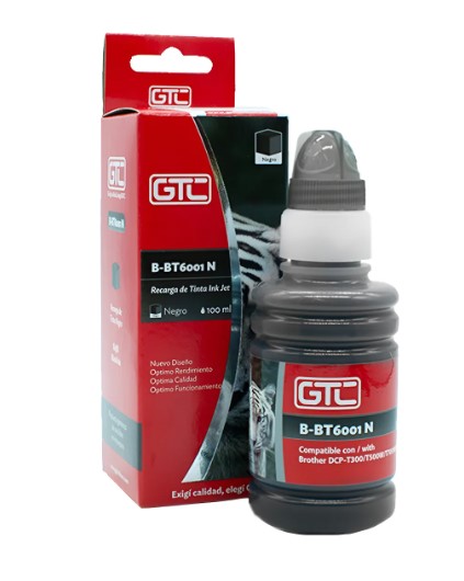 Gtc Tinta Brother Bt6001 Sistema Continuo Negra 100Ml