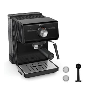 Cafetera Krups Espresso Authentic 15 Bares De Presion 2Lt Negro (Xp381810)