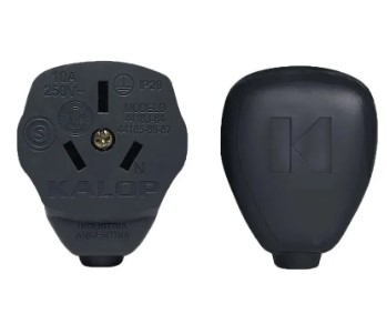 Ficha Hembra 3 Patas Salida Lateral Plana 10A 220V
