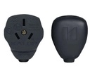 Ficha Hembra 3 Patas Salida Lateral Plana 10A 220V Blanco O Negro