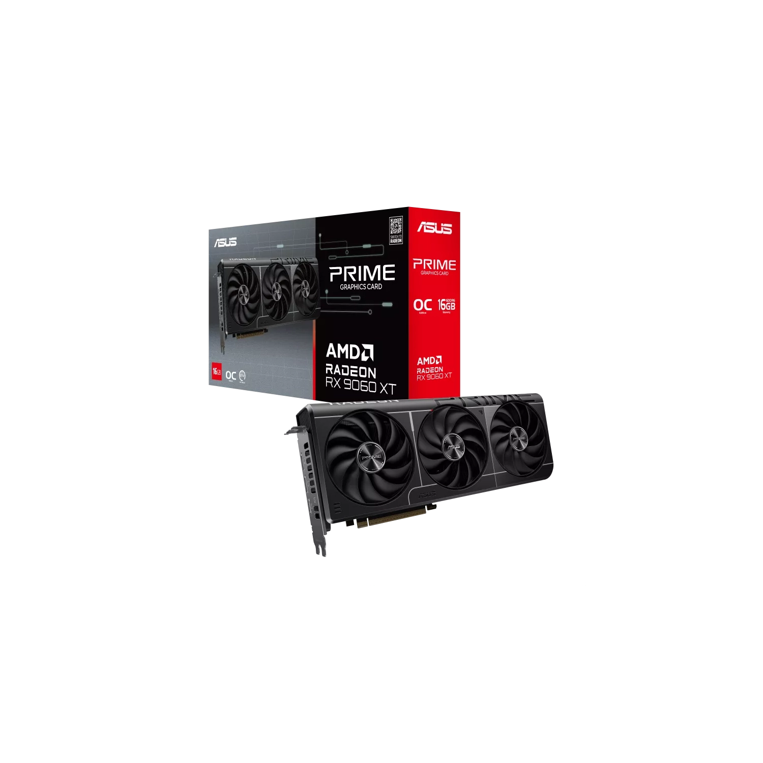 Placa de Video ASUS AMD Radeon PRIME-RX9060XT O16G GDDR6