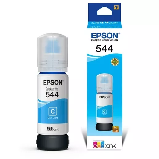 Tinta Epson original T544 Cyan 65ml Ecotank L3110