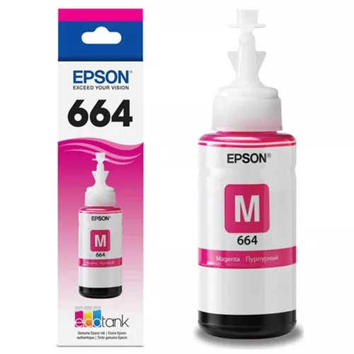 Tinta Epson Original T664 L200- Magenta 70ml