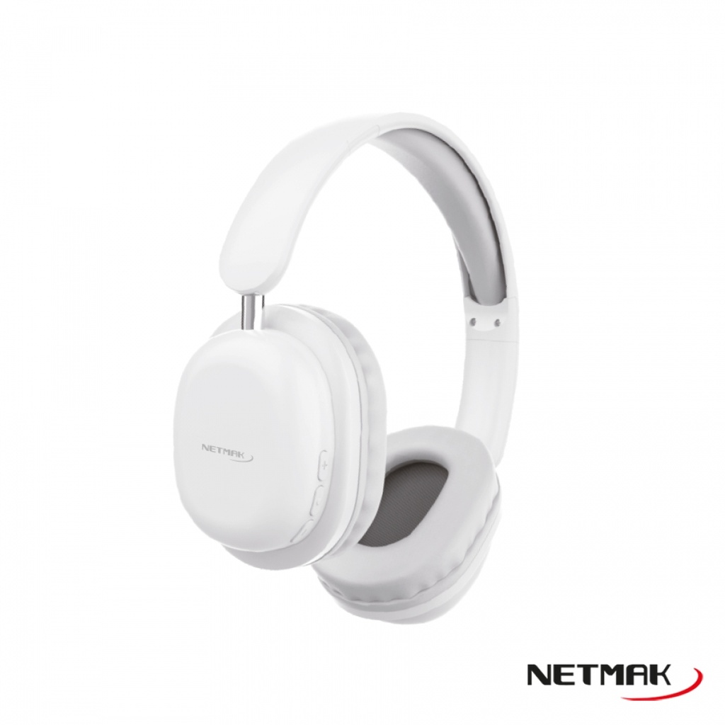 Netmak Nm-Live Auricular Bluetooth Plegable Blanco