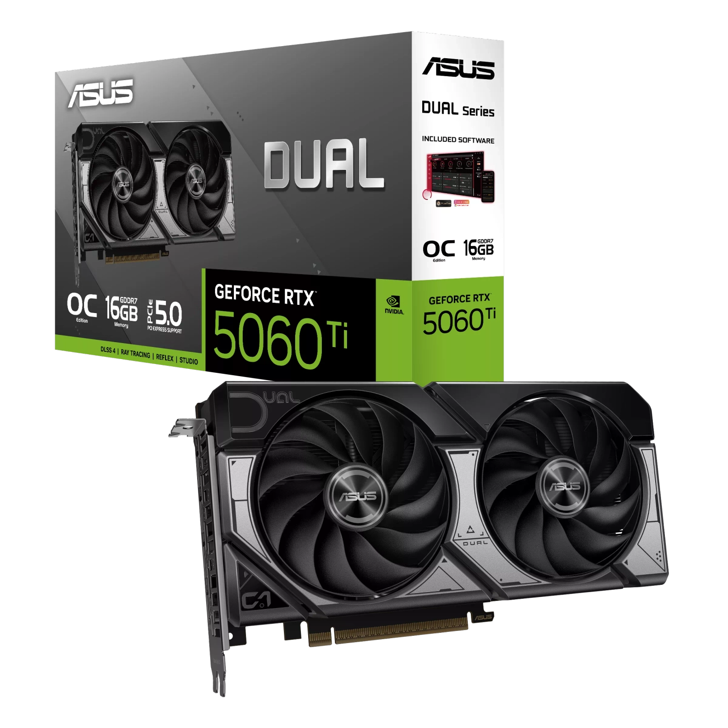 Placa De Video Asus Nvidia Geforce Dual Rtx5060Ti