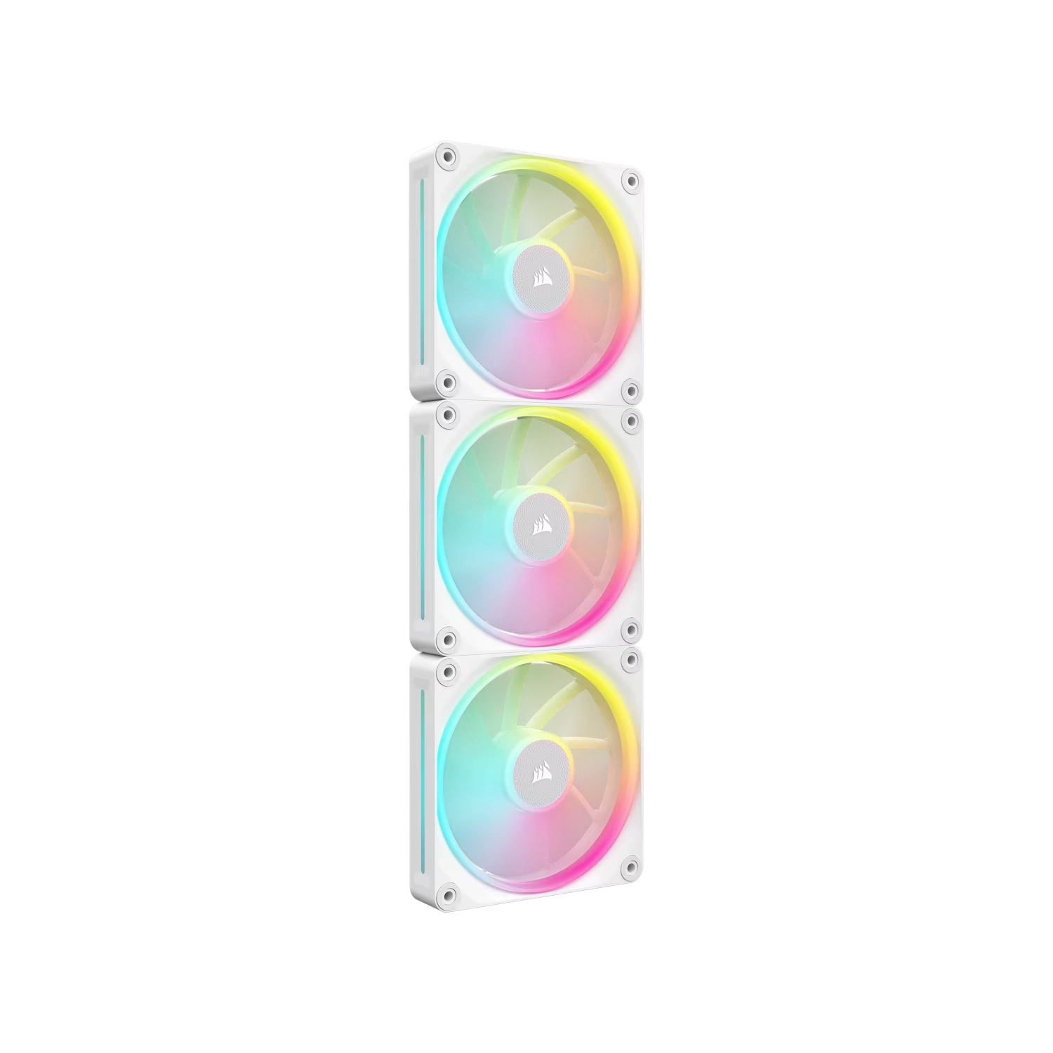 Kit De Ventiladores Corsair Icue Link Lx120 Rgb De 120 Mm X3 Blanco
