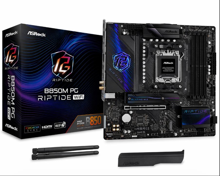 Mb (Am5)  Asrock B850M Pg Riptide Wifi Ddr5(Mb-B850M Ripwifi)