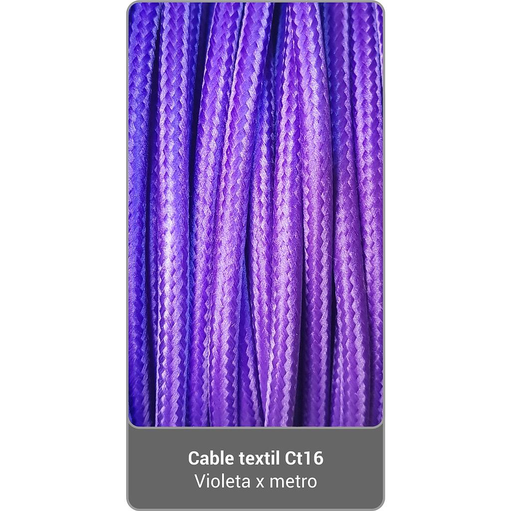 Cable Textil CT16 - Violeta x metro