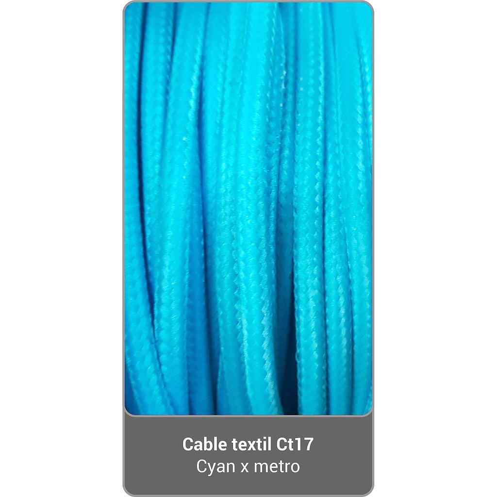 Cable Textil CT17 - Cyan x metro