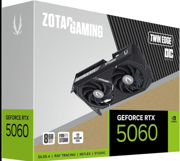Gpu Zotac Gaming Rtx 5060 Twin Edge Oc 8Gb (Zt-B50600H-10A)