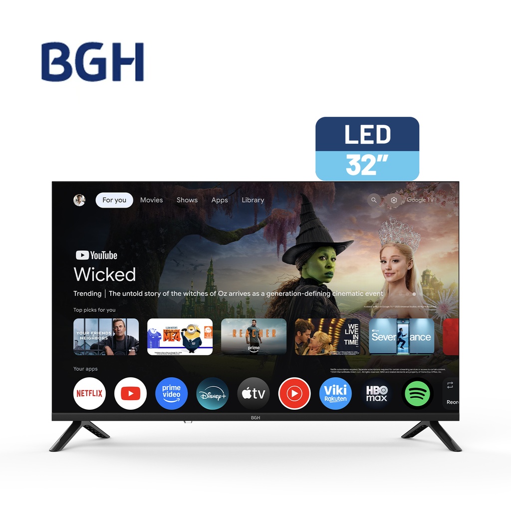 Tv Led 32 Bgh B3226G5G - Hd Netflix Youtube Disney Google Tv (Pne040309)