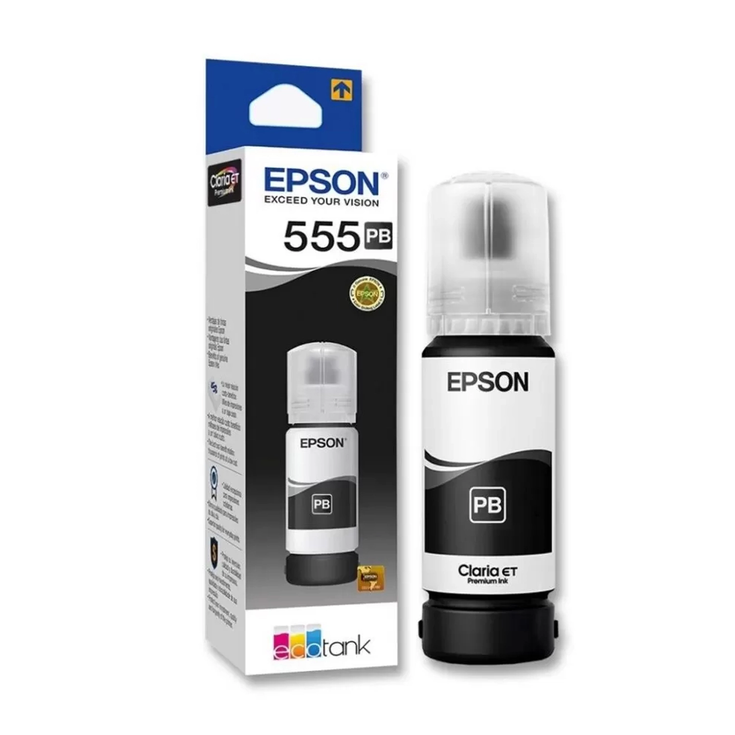 Botella De Tinta Epson 555 Negra