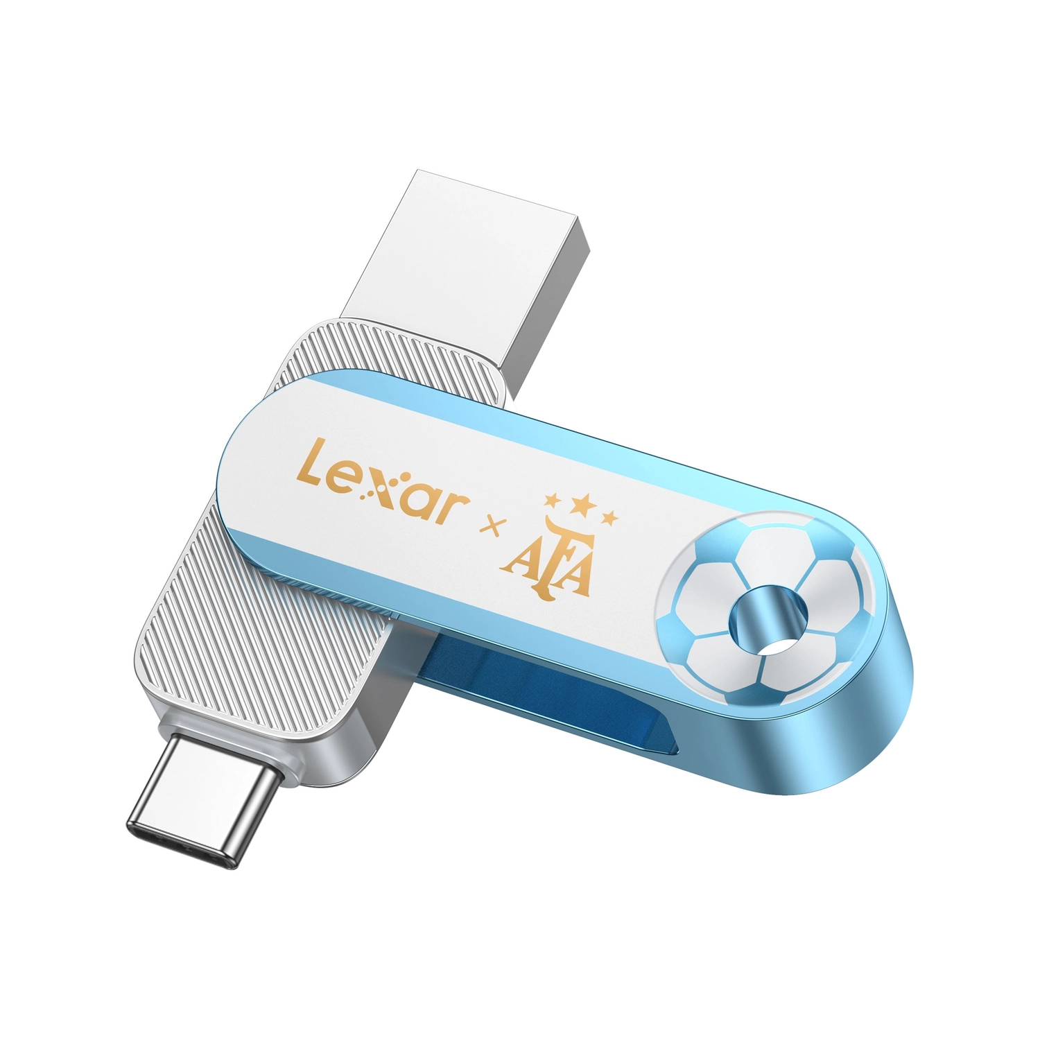 Disco Externo Ssd Lexar D500 128Gb Afa 400/360Mb/S Dual Drive Usb 3.2 A-C Gen 1