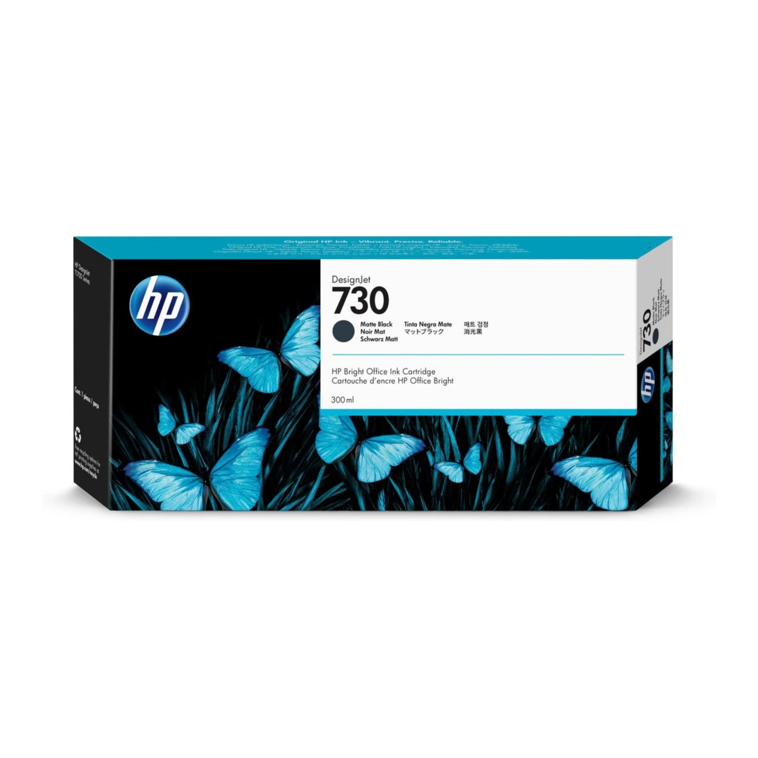 Cartucho De Tinta Plotter Hp  730  Negro  Mate Alta Capacidad