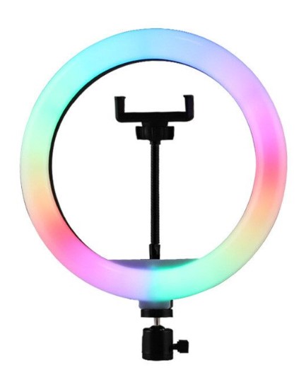 Aro Led 30Cm C/Luz Rgb Modv-00C7 + Luz Calida Y Luz Fria