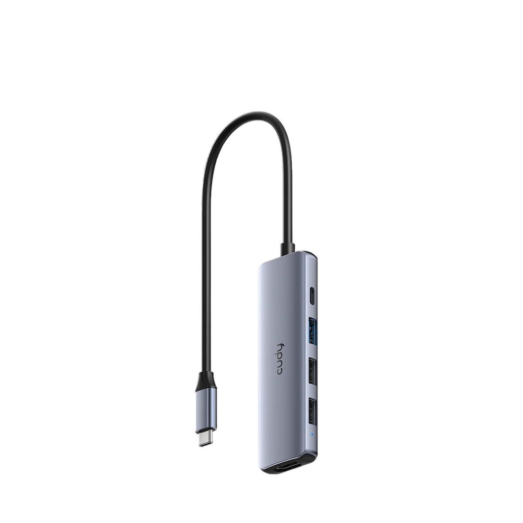 Concentrador Cudy Usb-C 5 En 1 Con Hdmi 4K (Uh405)