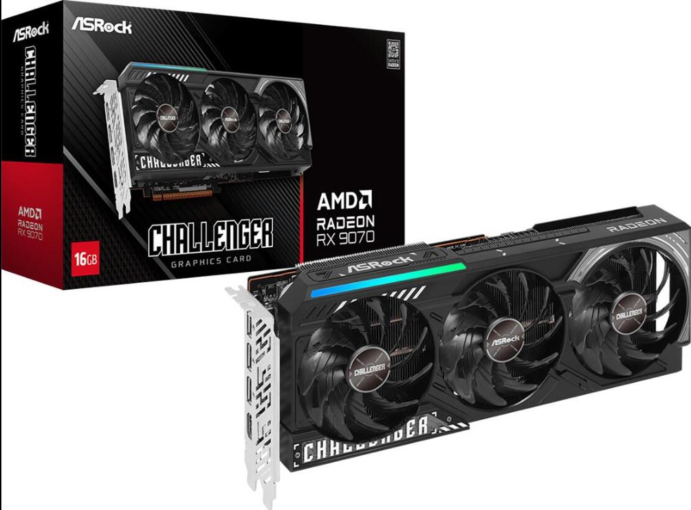 Gpu Asrock Radeon Rx9070 Challenger 16Gb (Vg-9070 Cl16G)