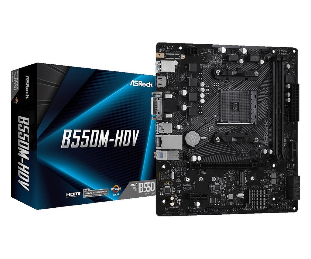 Mb Amd (Am4) Asrock B550M-Hdv