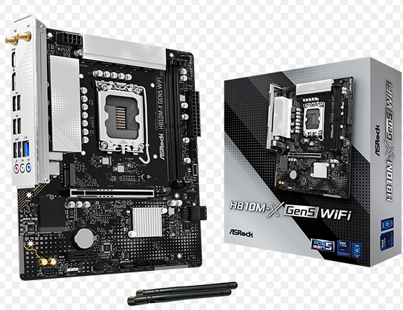 Mb Intel (1851) Asrock Mb-H810M-X Gen5 (Mb-H810M-X Gen5)