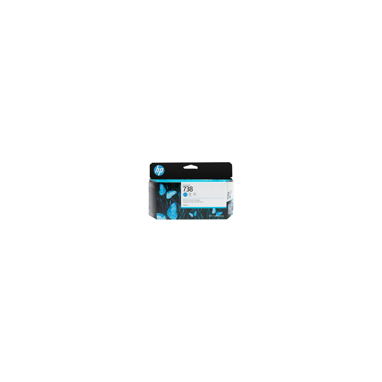 Cartucho De Tinta  Plotter Hp 738  Cian