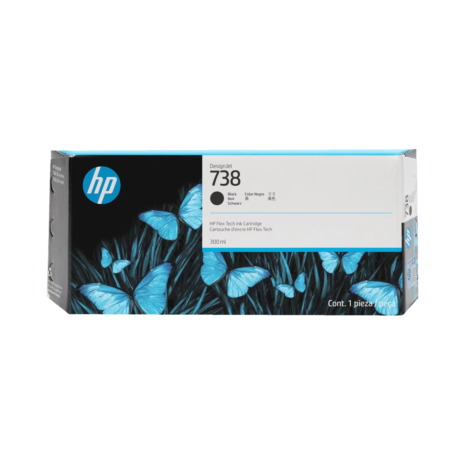 Cartucho De Tinta  Plotter Hp 738  Negro Alta Capacidad