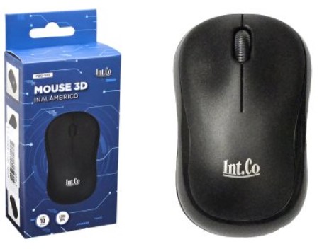 Mouse Intco Rdb-500 3 Botones Hasta 1200Dpi Usa 2Xaaa No Incluidas 2.4Ghz Inalambrico Dimensiones 100X6X3.9Cm Negro