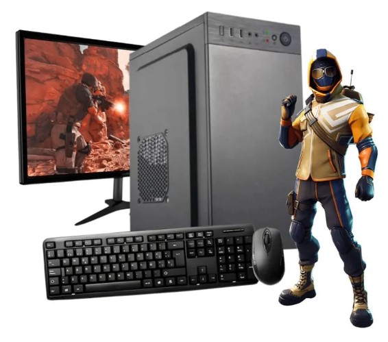 Pc Gamer Armada Amd Ryzen 3 3200G Mbb, 8Gb, Ssd 240 Gb, Sin Sistema, Kit: Teclado, Mouse + Monitor Led 24"