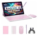 Tablet Iweggo 10”Android 15- Hasta 18Gb Ram (6 Gb Ram Expandibles ) 128Gb Tecladofunda Mouse Pink Rosa (X003X1Eojr)