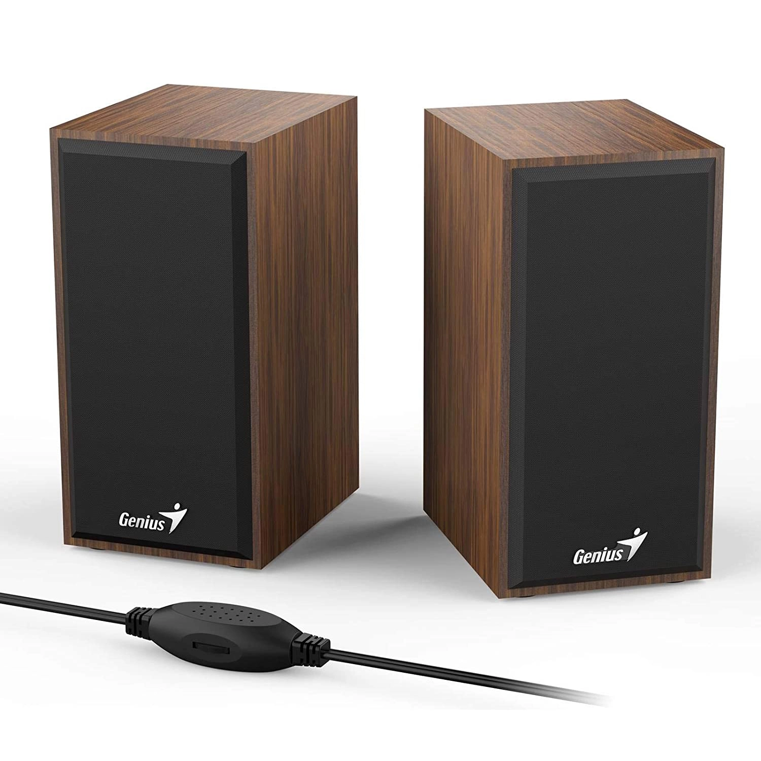 Parlante Genius Sp-Hf180 Wood Madera