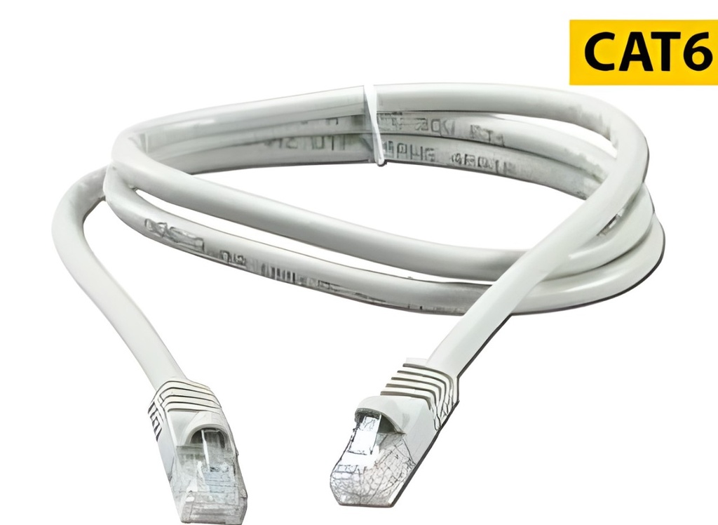 Cable De Red 5 Mts Cat6 Gris Patch Cord