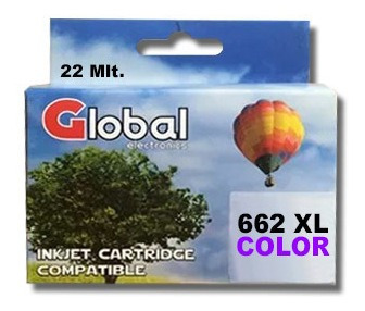 Cartucho HP alternativo Global 662 XL Color 22 mlt