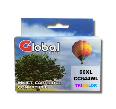 Cartucho alternativo Global HP 60 XL CC644WL Tricolor
