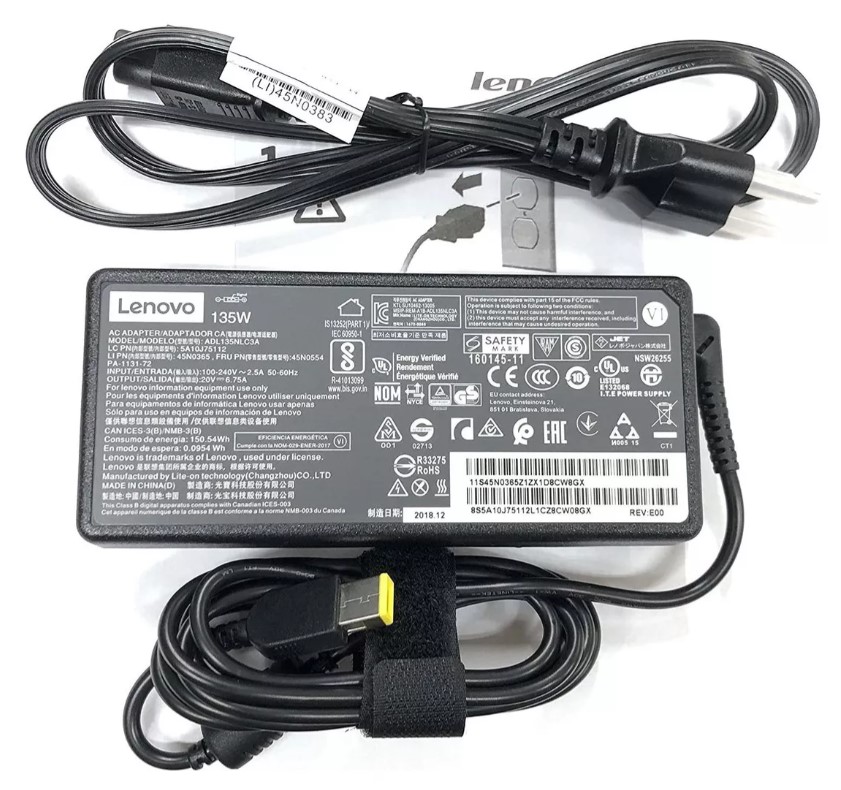 CARGADOR LENOVO 135W 20V 6.75A