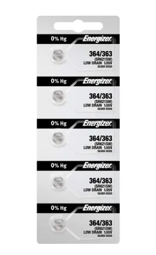 Energizer Ene364 Pila Oxido Plata 1.55V 364/363 Blister X 5 U