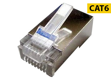 Ficha De Red Rj45 Cat6 Metalica Amp X Unidad