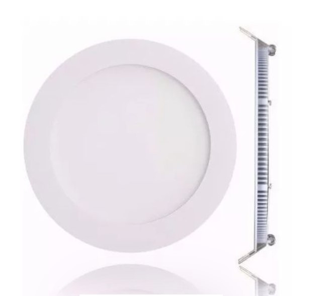 Forest Lighting Plafon Led Redondo Embutir 18W Luz Fria 6500K