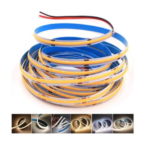 Forest Lighting Tira Led Cob 320D-12V-8Mm-Cw-6500K Luz Fria Rollo 5Mts