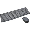 LOGITECH MK235 - KIT DE TECLADO ESPAÑOL Y MOUSE INALAMBRICO USB 1000DPI NEGRO WIRELESS