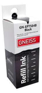 Gneiss T504 Serie L Tinta Epson Alternativa 140 Ml Black Negra
