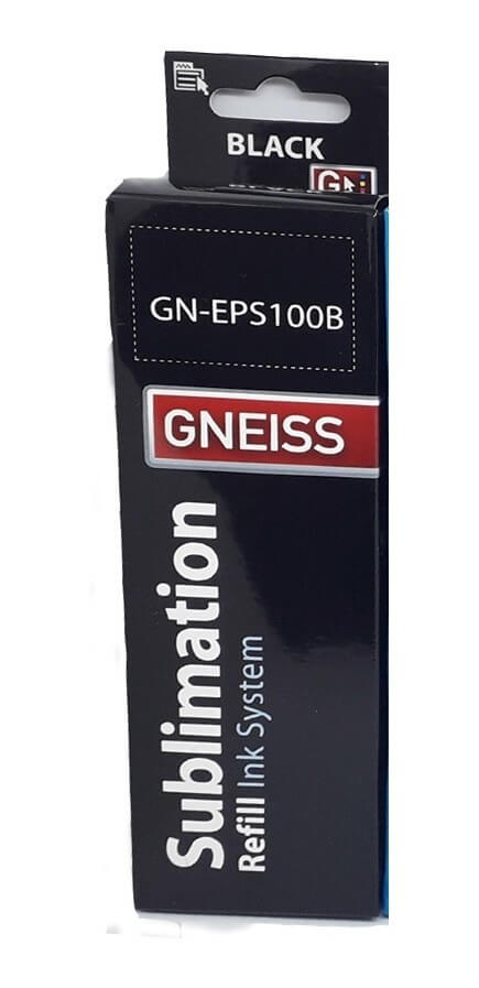 Gneiss Tinta 100 Cc Sublimacion Eps100B Black Negro Epson