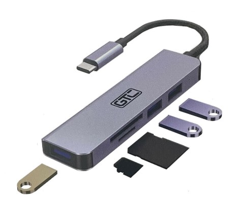 Gtc Hug-015 Hub 5 En 1 Tipo C